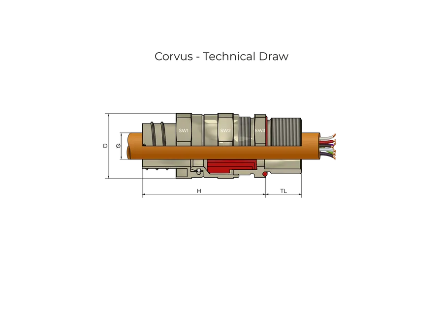 CORVUS Technical Drawing