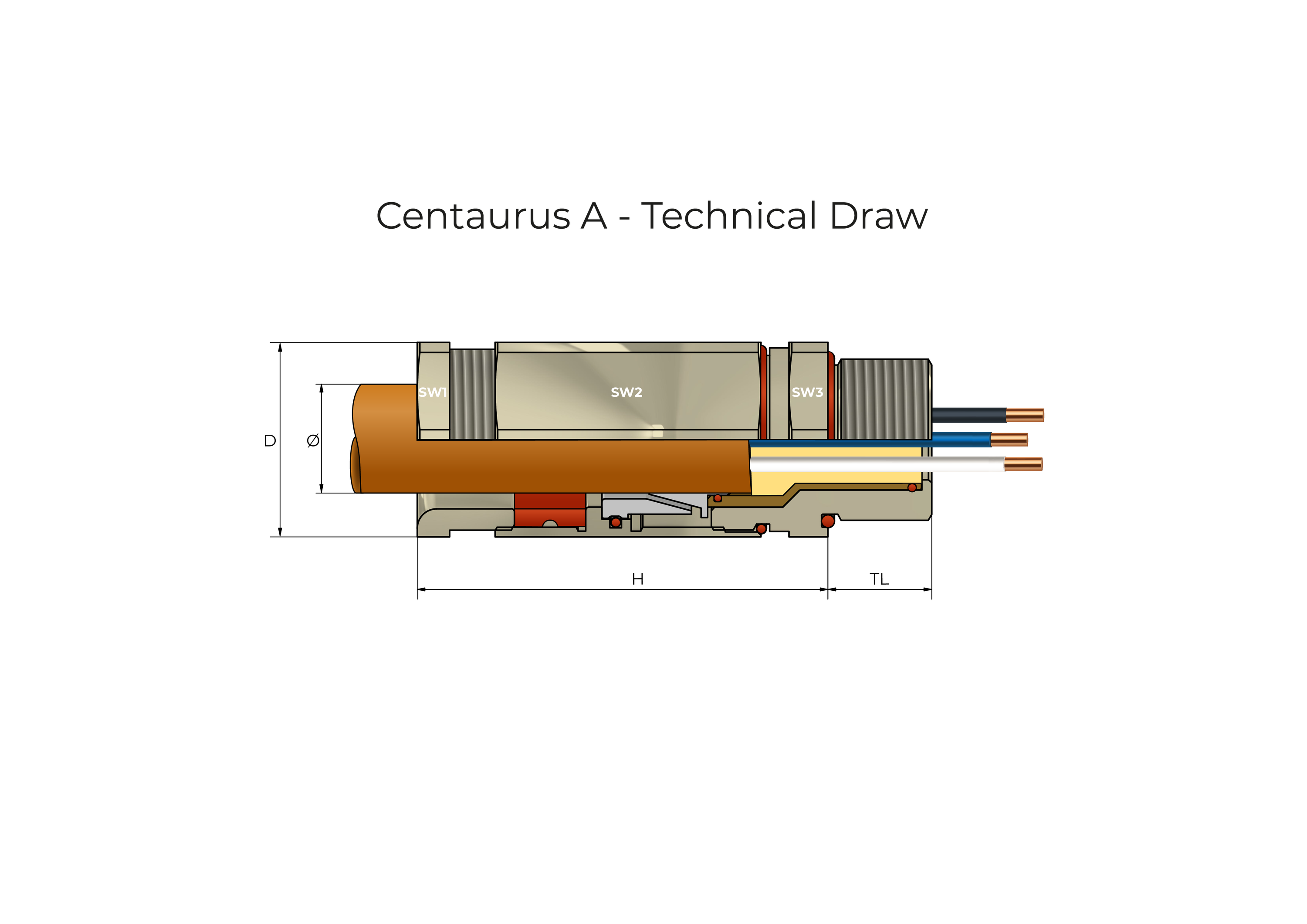 Centaurus Armert Technical Drawing