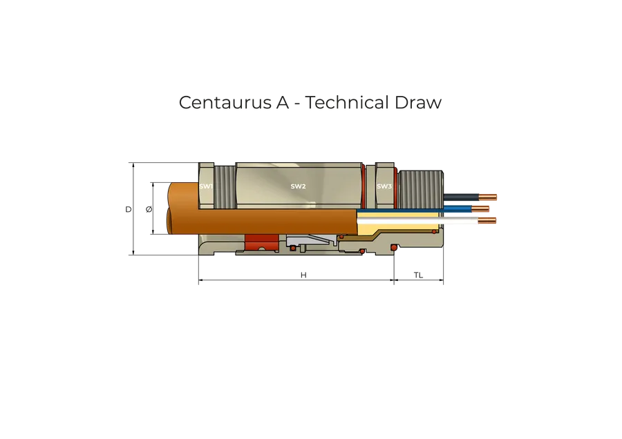 Centaurus Armert Technical Drawing