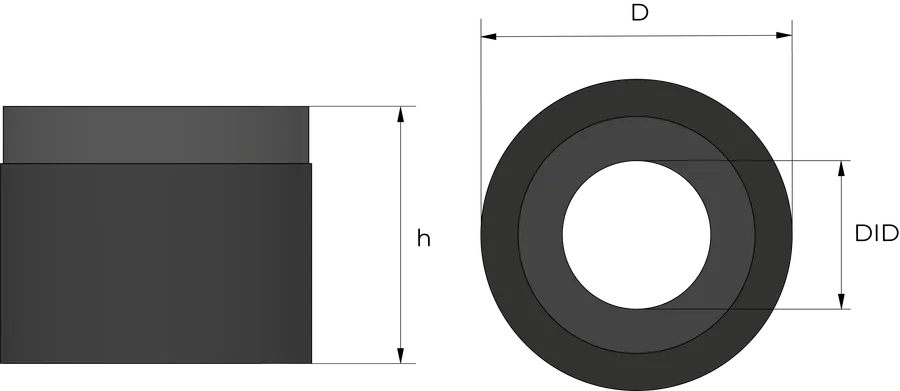 Doble tetninger Technical Drawing