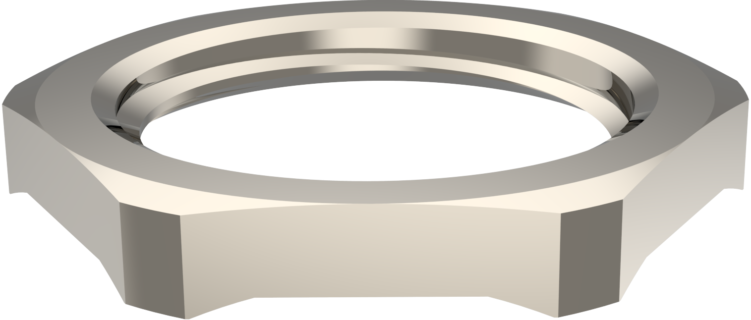 EMC-låsemutter, metall view 2