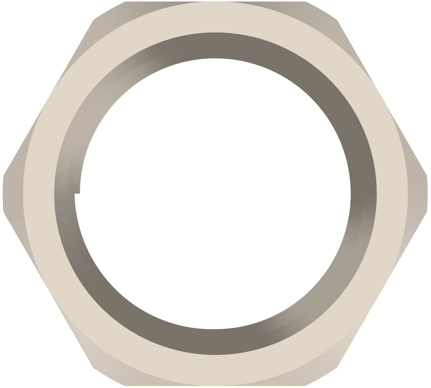 EMC-låsemutter, metall view 4