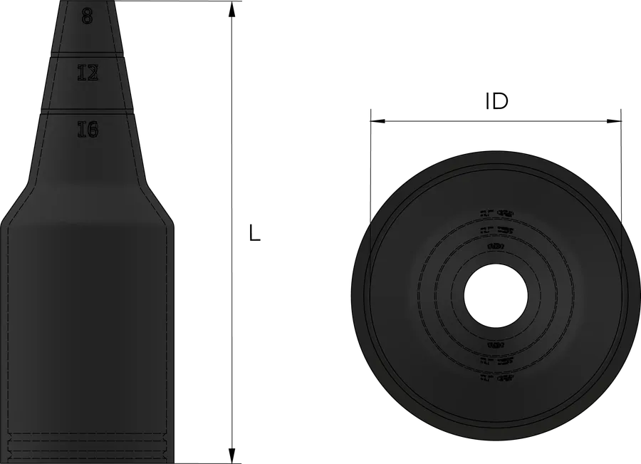 PCP kapper Technical Drawing