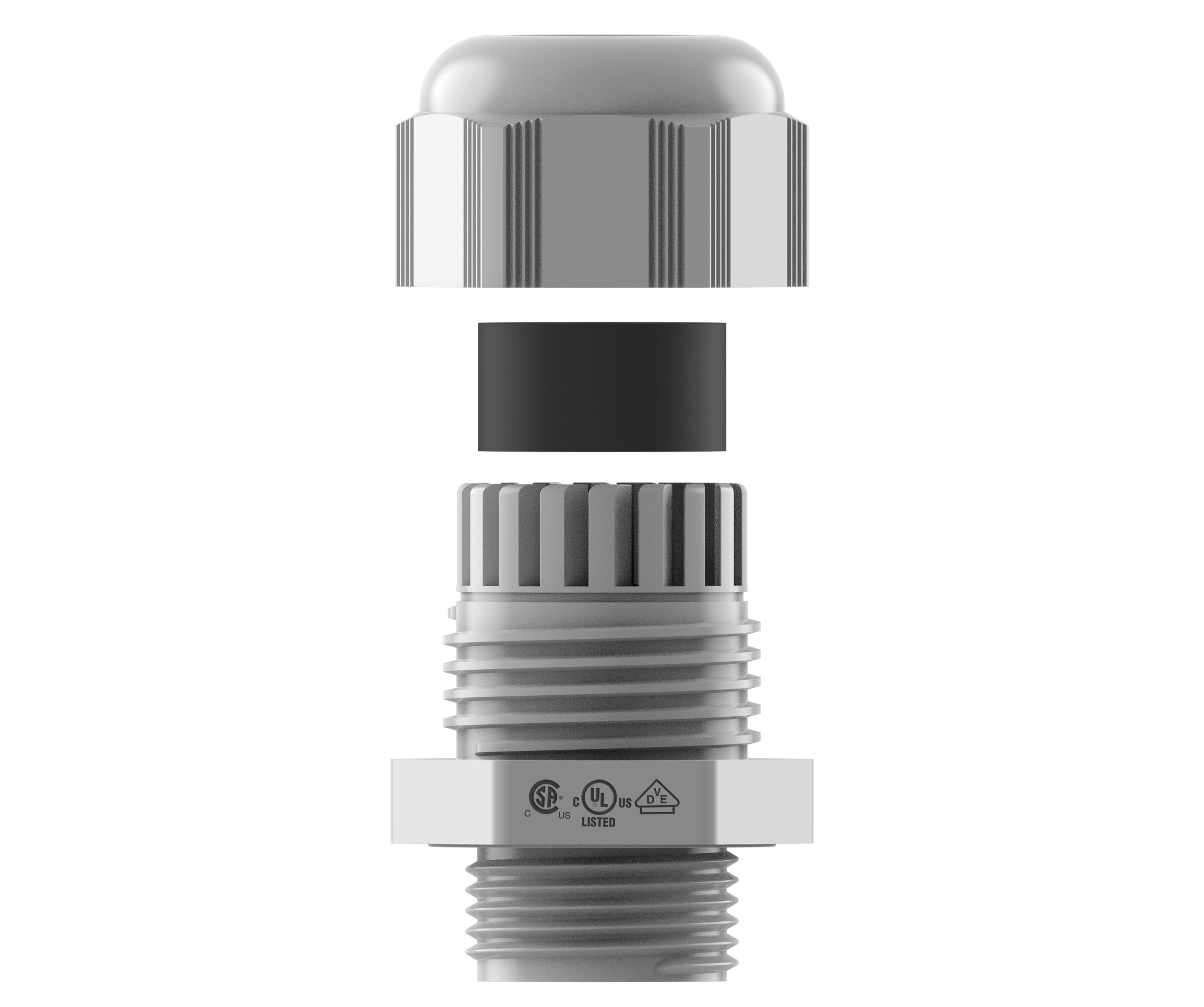 RJ 45 kabelnippel, plast view 3
