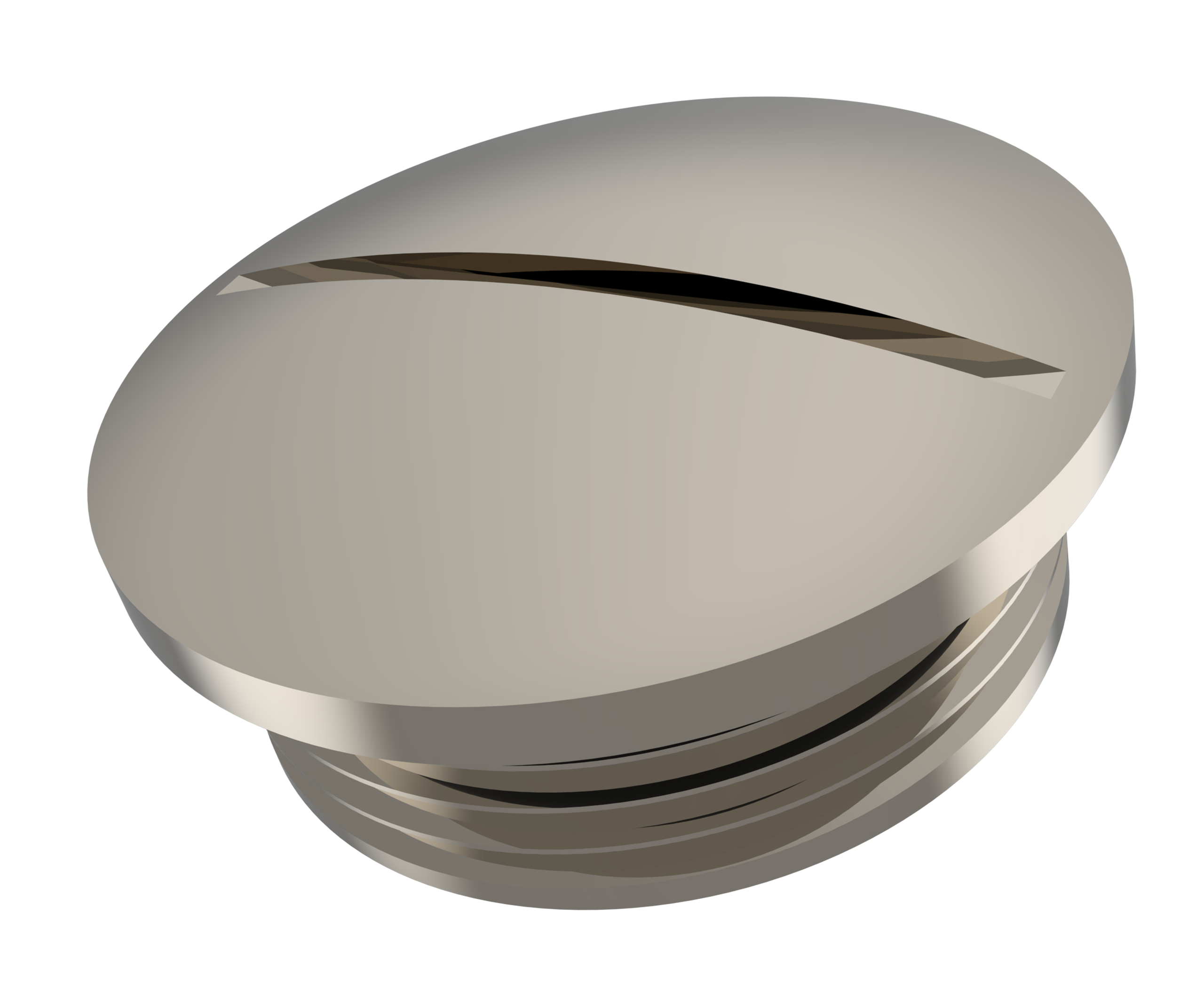 Rund blindplugg, metall view 4