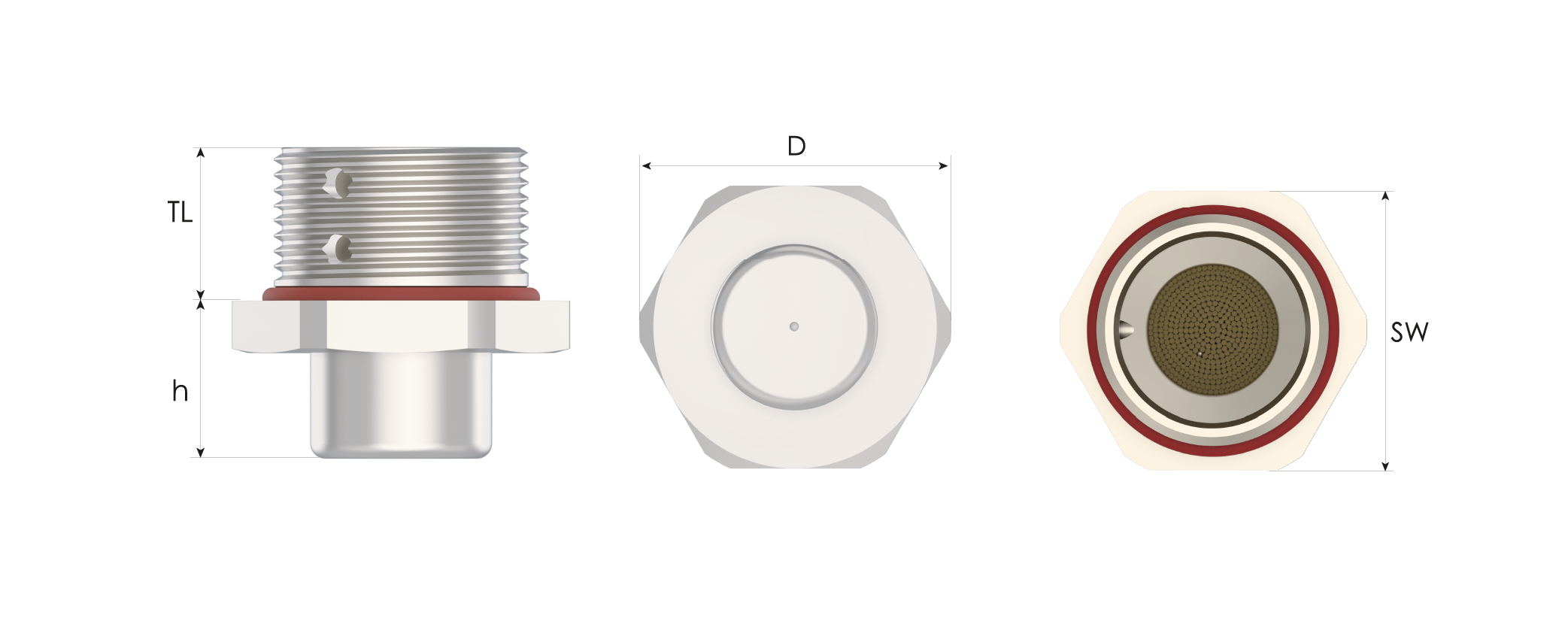 Virgo – Dreneringsplugg Technical Drawing
